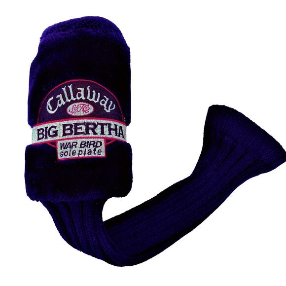 Callaway Other - Callaway Big Bertha Driver Golf Headcover S2H2 War Bird Sole Plate Dark Purple